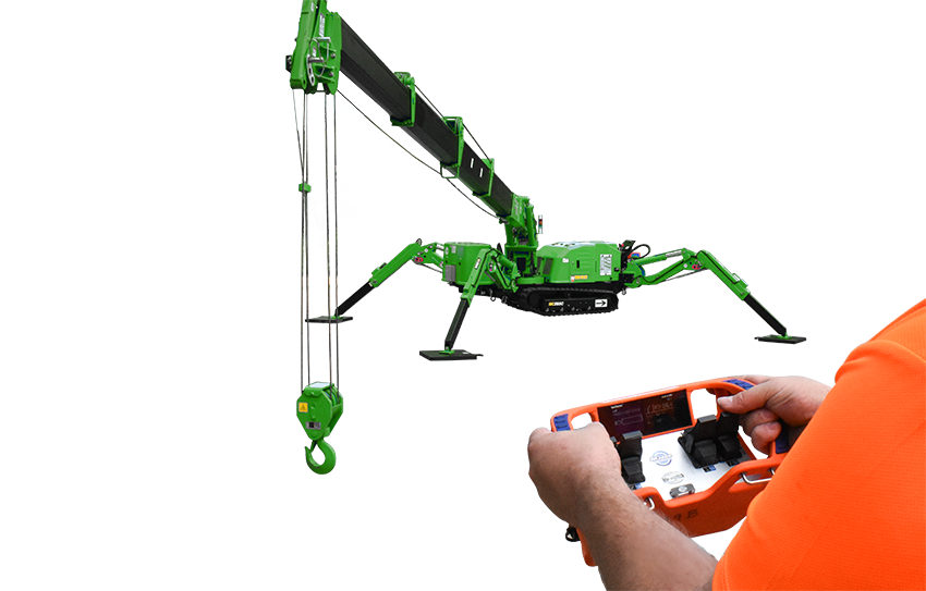 maeda spider crane and operator